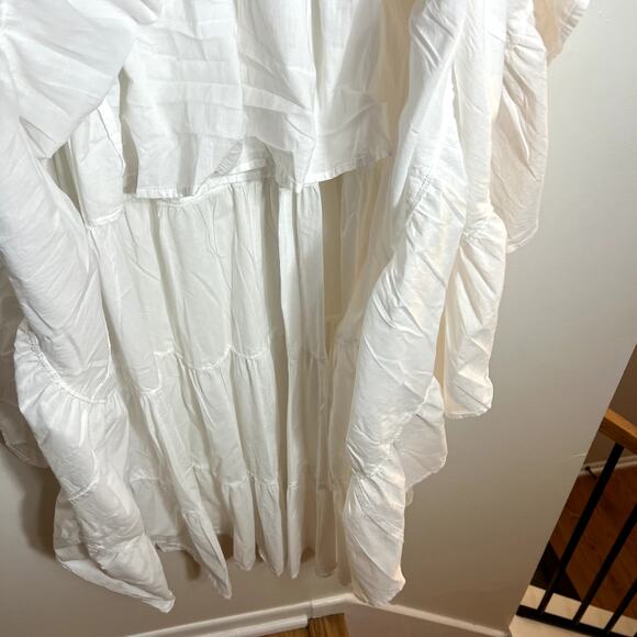 Charlie Holiday Senorita White Cotton Maxi Dress LAST CALL - Picture 11 of 12